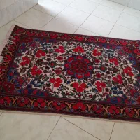 دوتخته فرش یک دریک ونیم گل سرخ