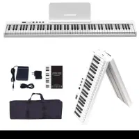 پبانو تاشو با پایه و کارتن|پیانو، کیبورد، آکاردئون|قم, انسجام|دیوار