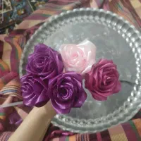 فروش گل روبانی دست‌ساز با قیمت تولیدی|گل مصنوعی|اردبیل, |دیوار