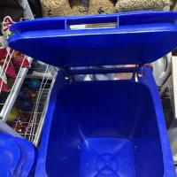 دوعدد سطل زباله بادبزنی وپدالی نونو