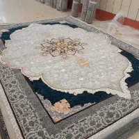 فرش حلال بهشت کرم طوسی فیلی دودی|فرش|اصفهان, زاجان|دیوار