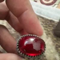 انگشتر نقره یاقوت قرمز