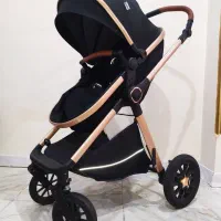 کالسکه دستهمتحرک کریکاتی کیدیلو مشکی طلایی خارجی