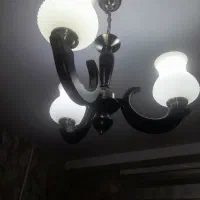 لوستر چوبی سالم سه شاخه