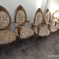 مبلمان سلطنتی ۸ نفره در حد نو|مبلمان خانگی و میز عسلی|لاهیجان, خمیر کلایه|دیوار