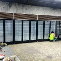 ویترینی ایستاده لبنیات قصابی کبابی قنادی پروئینی