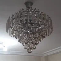 لوستر کریستالی ۹ شاخه|لوستر و چراغ آویز|رشت, رودباری|دیوار