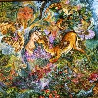 تابلو ابریشم|تابلو فرش|تهران, دستغیب|دیوار