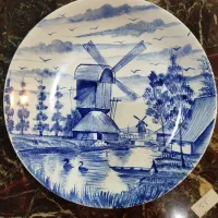 بشقاب های قلم آبی