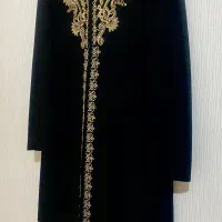 مانتو شلوار کرپ سنگ دوزی سایز۴۴