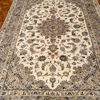 جفت فرش دستباف ۶متری کاشان گل ابریشم مناسب جهیزیه|فرش|تهران, پاسداران|دیوار