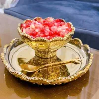 ظروف پذیرایی یلدایی پیاله سلطنتی کریستال دستی ۳۸۰