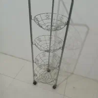 سبد سیب زمینی پیاز استیل اصل چهار طبقه|آب‌چکان و نظم‌دهنده ظروف|مشهد, انقلاب|دیوار