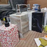 جا مایع و گلدان سرامیکی در رنگ و طرح های مختلف|لوازم سرویس بهداشتی|گنبد کاووس, |دیوار