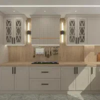 کابینت مدرن شیک با هایگلاس پاک چوب ( متری )|مصالح و تجهیزات ساختمان|بهارستان, |دیوار