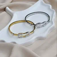 بنگل و دستبند استیل طرح طلا|بدلیجات|اصفهان, خلجا|دیوار