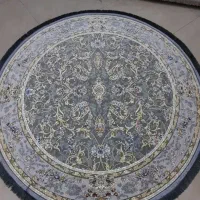 قالیچه دایره ۱×۱گرد برجسته تمام نخ آکرولیک|فرش|مشهد, امیر|دیوار