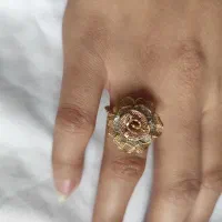 نیم ست طلا طرح رزگل|جواهرات|تبریز, |دیوار