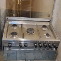 اجاق گاز فر دار تمام استیل فندک اتومات سینجرسالم