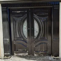 درب چوبی لابی بزرگ