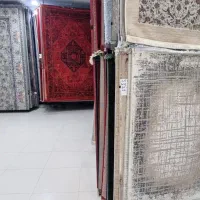 فرش افشان رنگ قرمز و فیلی نسکافه ای * نقد و اقساط