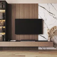 اجرای ترمووال و ماربل شیت . تی‌وی‌وال مدرن و لوکس