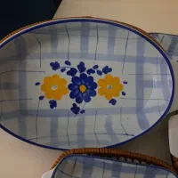 ظروف قدیمی گل پنبه ای ساخت چین کاملا سالم در حدنو|کلکسیون اشیاء عتیقه|تهران, ستارخان|دیوار