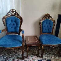 مبل سلطنتی9نفره با جلومبلی+میز ناهار خوری4نفره|مبلمان خانگی و میز عسلی|یزد, |دیوار