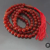 تسبیح عقیق قرمز خوشگل و خوش دست