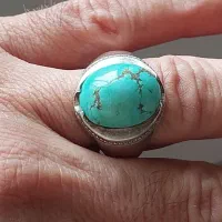 انگشتر نقره فیروزه|جواهرات|رشت, یخسازی|دیوار