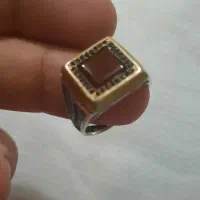 انگشتر عقیق نقره عیار ۹۲۵ مردانه خاص