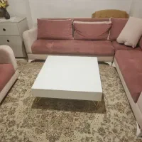 مبل طرح L هفت نفره برند ویانا با میز جلو مبلی