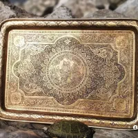 سینی قلم دار برنجی قدیمی