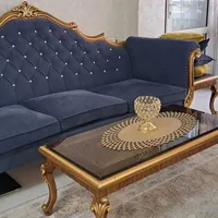 مبل سلطنتی شیک ۷نفره با میز ناهارخوری ۳نفره دورنگ|مبلمان خانگی و میز عسلی|شاهین‌شهر, فردوسی|دیوار