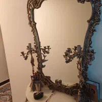 آیینه و شمعدان برنز|مبلمان خانگی و میز عسلی|مهاجران, |دیوار