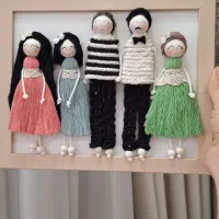 انواع عروسک مکرومه برای هدیه جشن گیفت اقتصادی