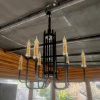 لوستر ۸ شعله در حد نو