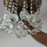 دوعددلوستر استیل و طلایی رنگ سالم|لوستر و چراغ آویز|تهران, تهرانسر شرقی|دیوار