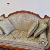 فروش ست مبلمان ۹ نفره تمام چوب در حد نو|مبلمان خانگی و میز عسلی|تهران, زعفرانیه|دیوار