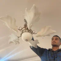 یک جفت لوستر|لوستر و چراغ آویز|شیراز, آبیاری|دیوار