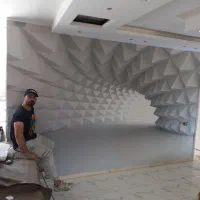 فروش و نصب کاغذدیواری نقاشی ساختمان ماربل ترمو