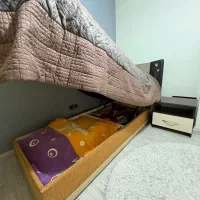 تخت خواب یکنفره همراه با پاتختی|تخت و سرویس خواب|تهران, ارم|دیوار