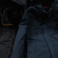 کاپشن  گرم خارجی سایز دو ایکس سرمه ای و مشکی