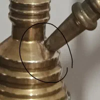 قلیان برنجی|صنایع دستی و سایر لوازم تزئینی|شهر ری, دولت‌آباد|دیوار