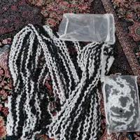 پرده ریسه ای به همراه آویز کاور وسایل برقی