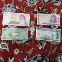 اسکناس قدیمی ک کلکسیونی به همراه سنگ انگشتر|کلکسیون سکه، تمبر، اسکناس|میانه, |دیوار