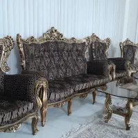 مبل۹نفره سلطنتی ومبلی راحتی چرم