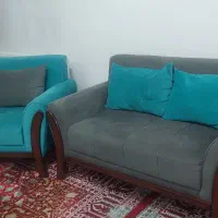 مبلمان۷نفره با ست میزوصندلی۴نفره بسیار تمیز و شیک|مبلمان خانگی و میز عسلی|تهران, شهرک چیتگر|دیوار