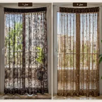 ۳عددپرده حریر شیک و سالم  پذیرایی و درب بالکن
