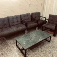 مبلمان اداری ۵ نفره با میز سنگی